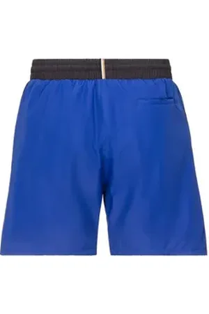 HUGO BOSS Badeshorts Starfish mit Kontraststreifen blau XXXL