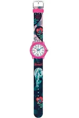 Scout Quarzuhr Crystal 280305052, Armbanduhr, Kinderuhr, Geschenkidee, Schulanfang, Mädchen, Pferd bunt