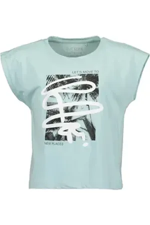 Blue Seven T-Shirt Mädchen T-Shirt MOVE türkis (1-tlg) blau 164