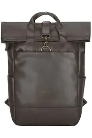 Expatrié Cityrucksack Adele Laptop Rolltop Damen Wasserabweisend (1-tlg), Hochwertiges Kunstleder, Wasserabweisend braun