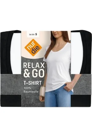 Nur Die T-Shirt Relax & Go schwarz 40-42