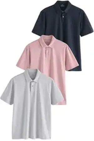 Next Poloshirt Poloshirts aus Jersey im 3er-Pack (3-tlg) blau XL