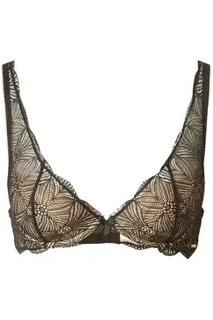 Boux Avenue Triangel-BH JODIE (1-tlg) Spitze beige|schwarz 32