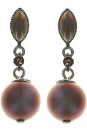 Konplott Paar Ohrstecker : pendelnde Ohrstecker Daily Desire - pearl-emaille lila