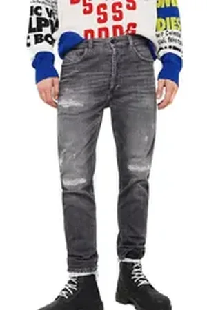 Diesel Regular-fit-Jeans Eetar 0890F Herren Jeans Hose Karottenjeans