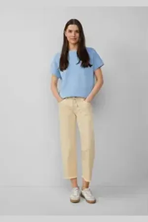 QS by s.Oliver 7/8-Jeans Durchzugkordel gelb 34
