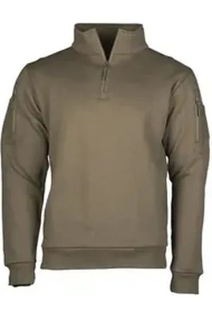 Mil-tec Sturm Handels GmbH Troyer Tactical Sweatshirt mit Zipper, ranger green XXL