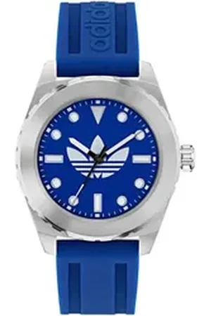 adidas Originals Quarzuhr DISCOVERER ONE AOSY250202I, Armbanduhr, Herren, Damen, Silikonarmband, wasserabweisend bis 5 bar blau