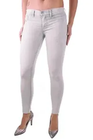 Diesel Jeansjeggings Livier-Ankle 0672M Damen Jeans Hose Slim Jeggings grau W24