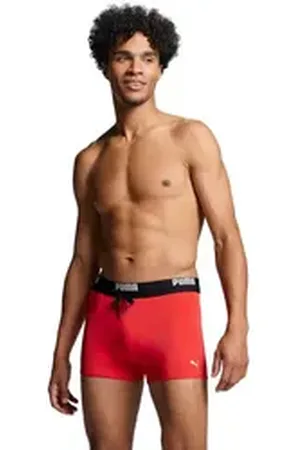 PUMA Badepants mit elastischem Logobund rot XL