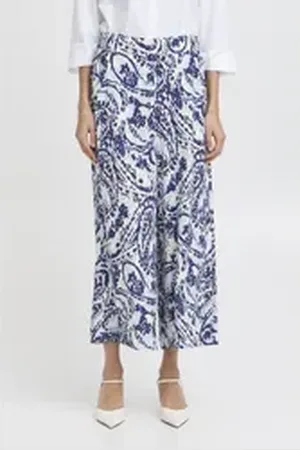 B YOUNG Culotte BYMMMJOELLA CULOTTE Sommerliche Stoffhose blau 46