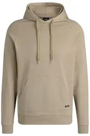 HUGO BOSS Kapuzensweatshirt Iconic Hoodie mit Markenschriftzug beige L