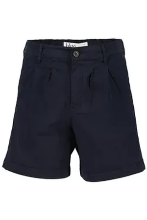 Blue Seven Bermudas Damen Shorts mit Knopf und Reißverschluss - Unifarbene Kurze Hose blau 42