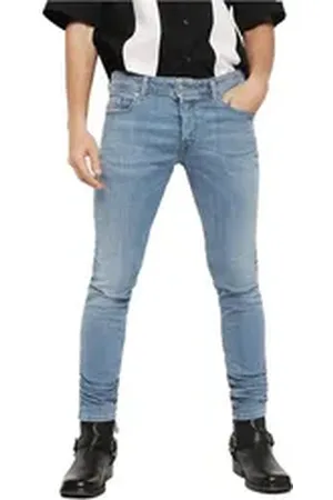 Diesel Skinny-fit-Jeans Sleenker 086AK Herren Jeans Hose Slim Skinny blau W27