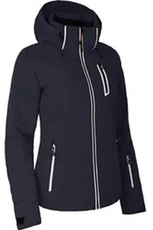 Bergson Skijacke NICE Damen Skijacke, wattiert, 20000 mm Wassersäule, Langgrößen, Nacht blau blau lang | 84