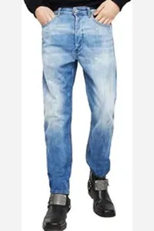 Diesel Regular-fit-Jeans Eetar 084AS Herren Jeans Hose Karottenjeans blau W32