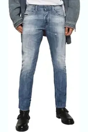 Diesel Skinny-fit-Jeans Thommer 081AS Herren Jeans Hose Regular Slim Skinny blau W27