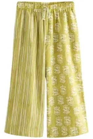 Next Strandhose Strandhose mit Print aus 100 % Baumwolle (1-tlg) grün 122 (7 J.)