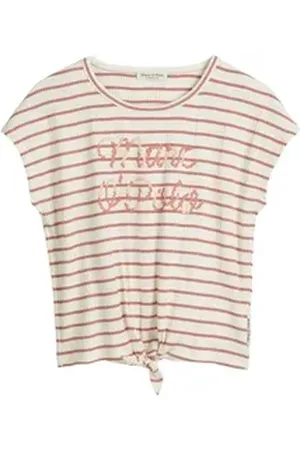 Marc O’ Polo T-Shirt mit Knoten-Detail rot 164