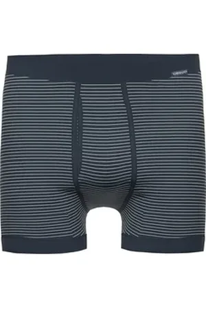 Ammann Retro Pants Bio Herren-Long-Schlüpfer Feinripp Streifen blau 5