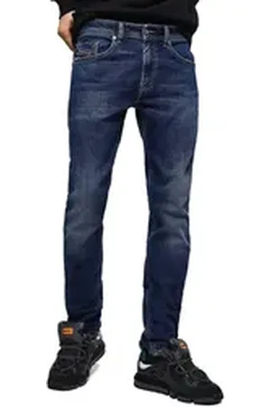 Diesel Skinny-fit-Jeans Thommer 0870F Herren Jeans Hose Regular Slim Skinny blau