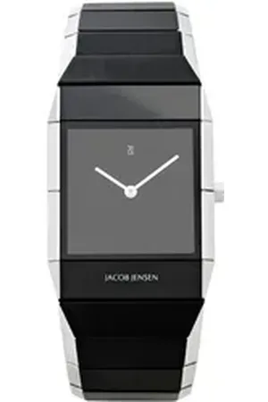Jacob Jensen Quarzuhr Herren Armbanduhr SAPPHIRE SERIES 550 schwarz B. 30 mm schwarz
