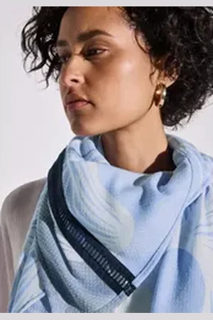 Street one Halstuch, aus softem Materialmix blau