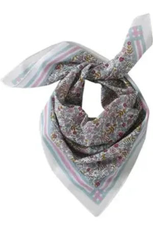 Vertbaudet Halstuch Mädchen Halstuch mit Blumenprint weiß