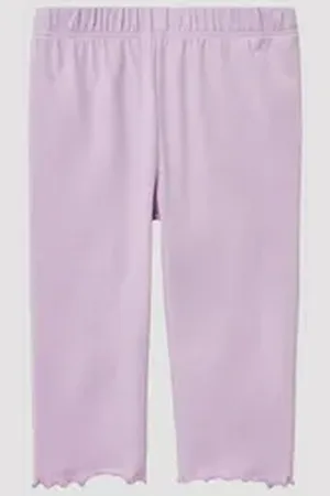 QS by s.Oliver 7/8-Leggings Capri Leggings aus Baumwollstretch mit Elastikbund lila 128