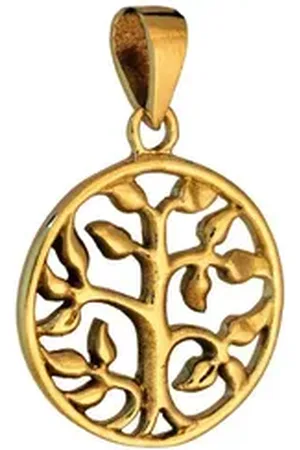 HOPLO Kettenanhänger Bronzeanhänger Schmuck - Baum - 31x21mm