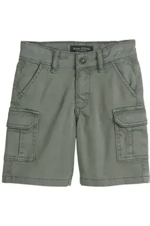 Marc O’ Polo Shorts aus Bio-Baumwoll-Mix grün 128