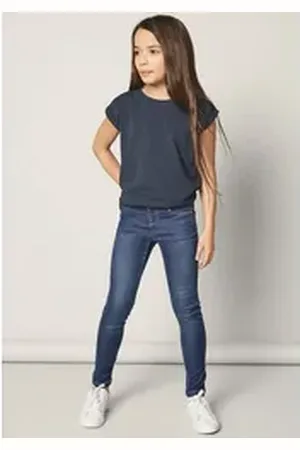 NAME IT Jeansjeggings LEGGINGS FEM WOV blau 110
