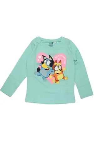 Bluey Langarmshirt und Bingo für Mädchen blau 110