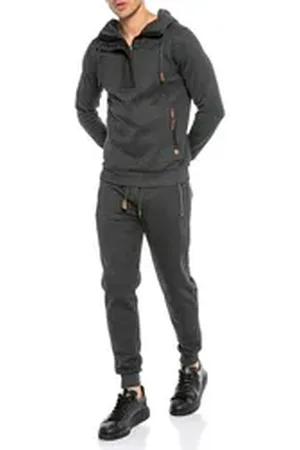 Redbridge Jogginganzug Red Bridge Herren Jogginganzug Sweat Suit Set Pullover Hose (2-tlg) grau L