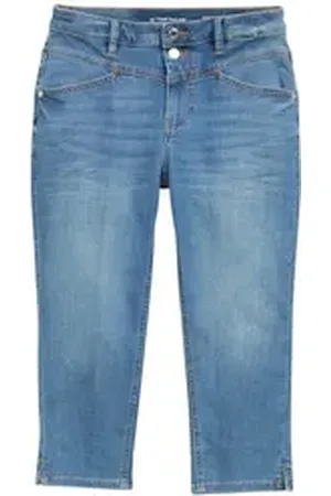 TOM TAILOR 5-Pocket-Jeans Kate Capri blau 27