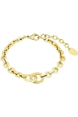 QS by s.Oliver Edelstahlarmband Armband Damen Edelstahl IP gold goldfarben