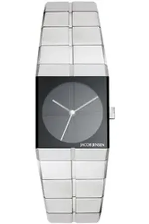 Jacob Jensen Quarzuhr Damen Armbanduhr ICON SERIES 220 schwarz B. 22 mm schwarz