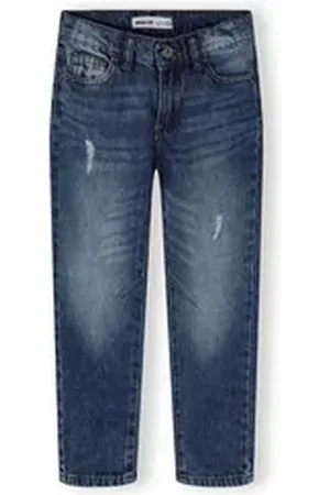 Minoti Regular-fit-Jeans Jeanshose mit Gummizug im Bund (3y-14y) blau 158-164cm