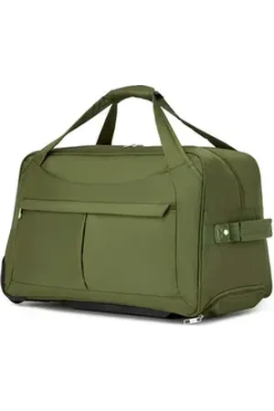 Kono Trolley 55cm Leicht Reisetasche mit Rollen Handgepäck mit 2 Rollen grün