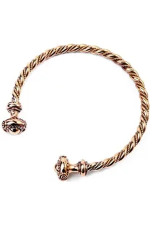 HOPLO Armband Keltischer Damen Armreif Schmuck Handarbeit Bronze Latènezeit 6 cm