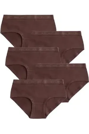 Next Hipster Hüftslips, 5er-Pack (5-St) braun 158-164 (13-14 J.)