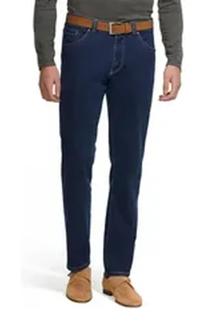 Meyer 5-Pocket-Jeans Dublin aus Stretch-Denim mit Dehnbund blau 36