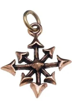 HOPLO Kettenanhänger Chaosstern Schmuck Anhänger Bronze