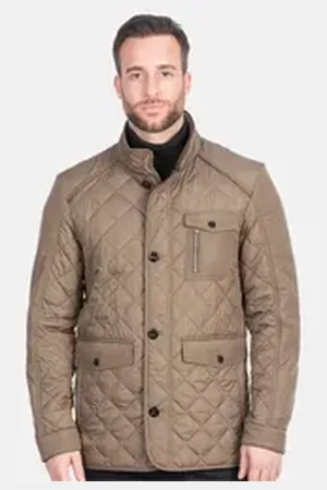 New Canadian Outdoorjacke ALL SEASON mit Strickeinsatz am Innenkragen braun|grün 28