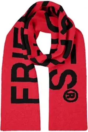 Frieda & Freddies Strickschal Scarf, mit dezenten Farbdetails rot