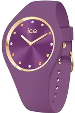 Ice-Watch Quarzuhr ICE cosmos - Small+ - 2H (colour stones) 022286, Armbanduhr, Damenuhr, Silikonarmband, analog lila