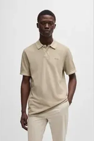 HUGO BOSS ORANGE Poloshirt Prime mit Polokragen beige|braun XXL