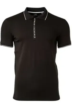 Giorgio Armani ARMANI EXCHANGE Poloshirt Herren Poloshirt Baumwolle schwarz XL