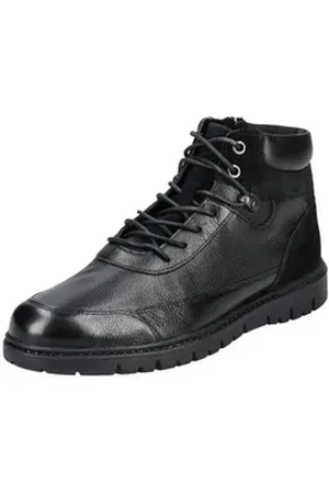 Geox Stiefelette Leder Schnürstiefelette schwarz 40 EU