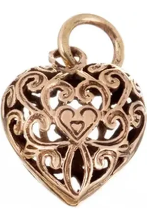 HOPLO Herzanhänger Bronzeanhänger Herz Anhänger Schmuck - Liebe - 23x14mm